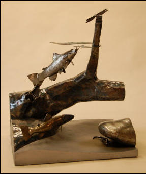 Trout Sculpture