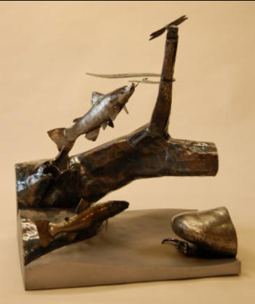 Trout Sculpture